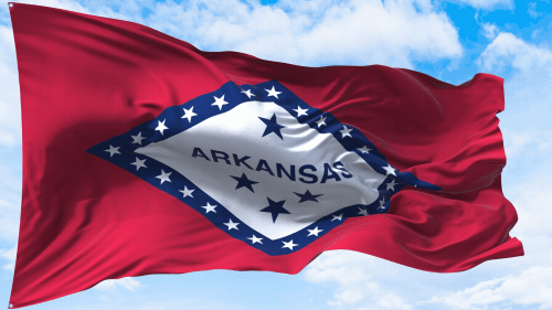 ARKANSAS 57 animated flag