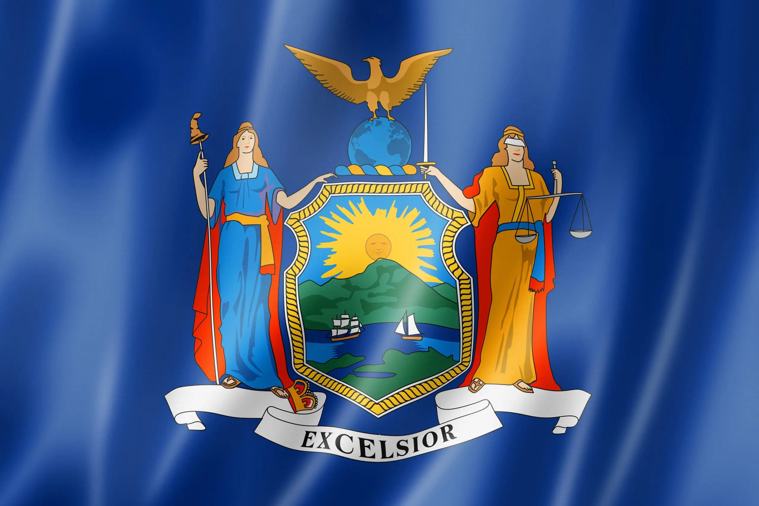 New york animated flag