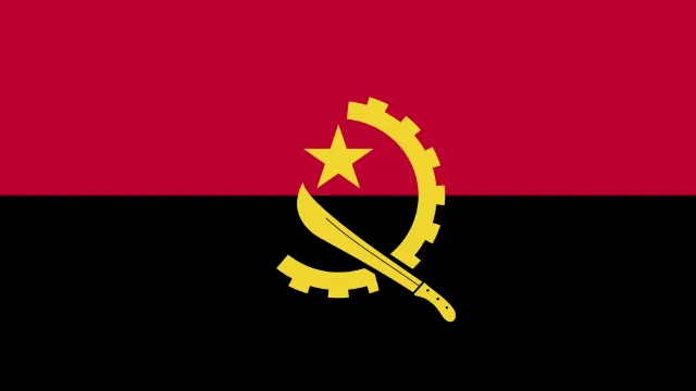 Angola animated flag