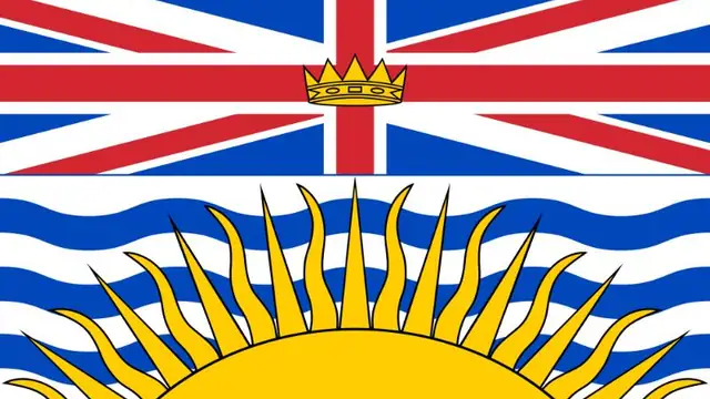 British Columbia animated flag
