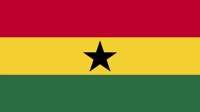 Ghana animated flag