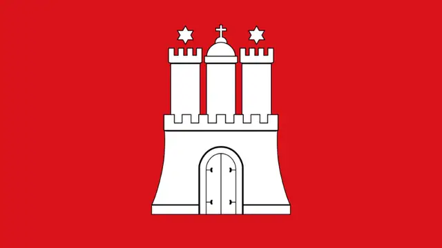 Hamburg animated flag