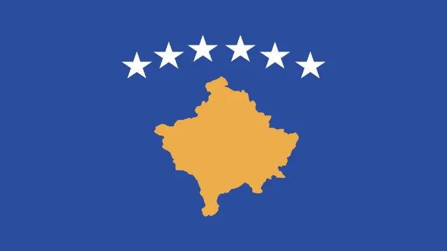 Kosovo animated flag