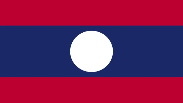 Laos animated flag