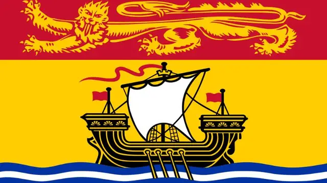 New Brunswick animated flag