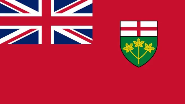 Ontario animated flag