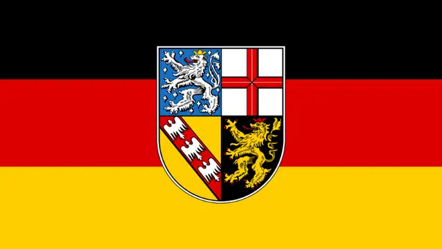 Saarland animated flag