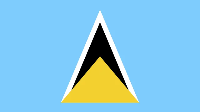 Saint Lucia animated flag
