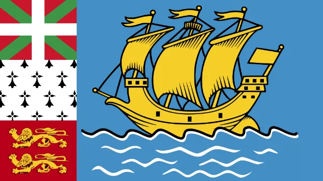 Saint Pierre and Miquelon animated flag