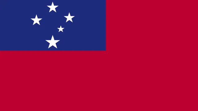 Samoa animated flag