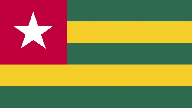Togo animated flag