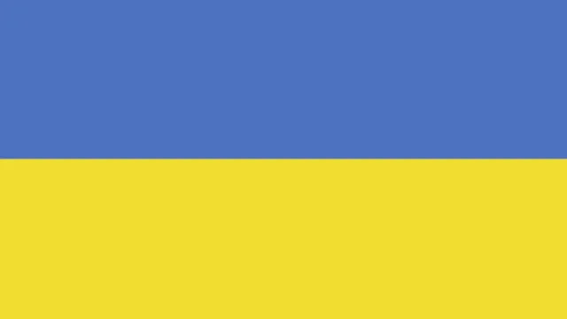 Ukraine animated flag