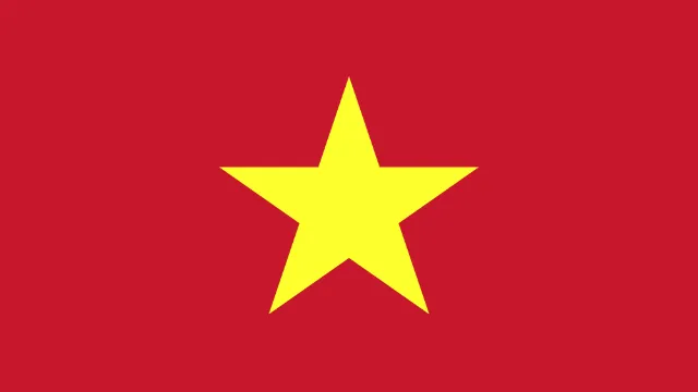 Vietnam animated flag